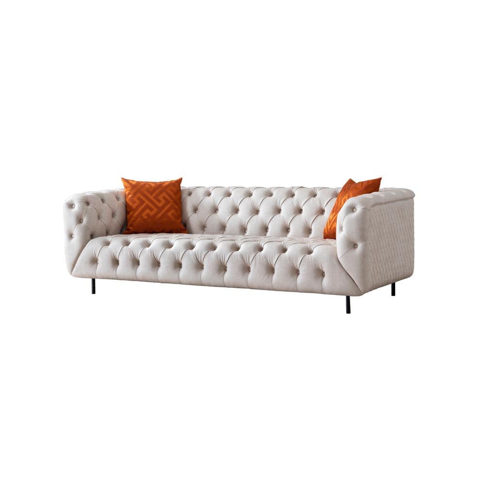 Upholstered Sofa Beige